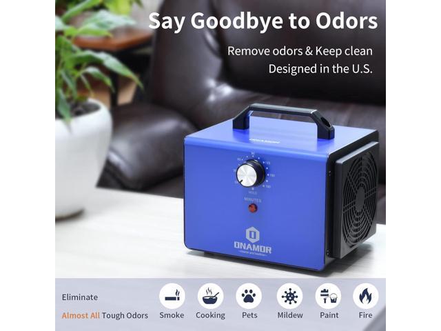 ONAMOR Ozone Generator 22000 mg/h, Ozone Machine Odor Removal, Ozone Ionizer Deodorizer, High-Efficiency Ozone Odor Eliminator for Home, Car,...