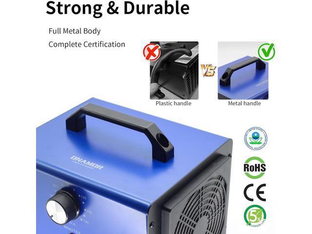 ONAMOR Ozone Generator 22000 mg/h, Ozone Machine Odor Removal, Ozone Ionizer Deodorizer, High-Efficiency Ozone Odor Eliminator for Home, Car,...