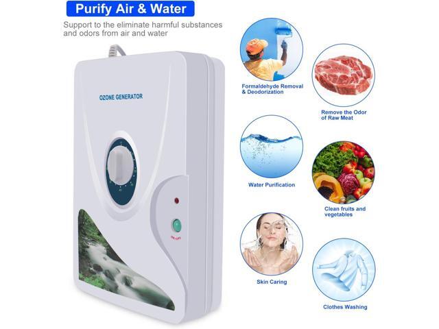 SHD Ozone Generator Water Ozonator O3 Ozone Machine 600mg/h for Home Air, Water, Fruits, Vegetables Clean