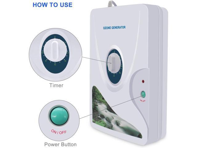 SHD Ozone Generator Water Ozonator O3 Ozone Machine 600mg/h for Home Air, Water, Fruits, Vegetables Clean