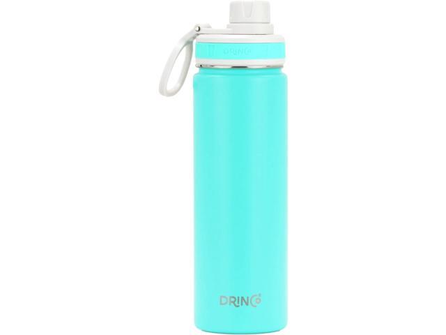 DRINCO Stainless Steel Water Bottle Spout Lid Vacuum Insulated Double Wall Water Bottle Wide Mouth (40oz 32oz 22oz 18oz 14oz) Leak Proof Keep Cold...