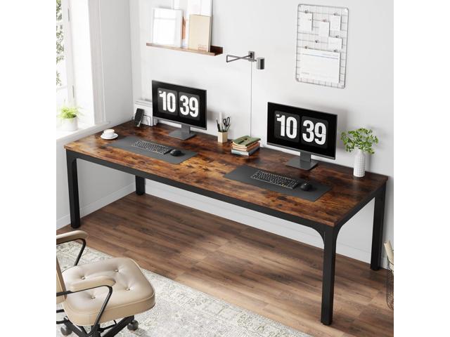 Tribesigns 78.7 Inches Extra Long Computer Desk 2 Person Desk, Double Long Desk, Workstaion for Home Office