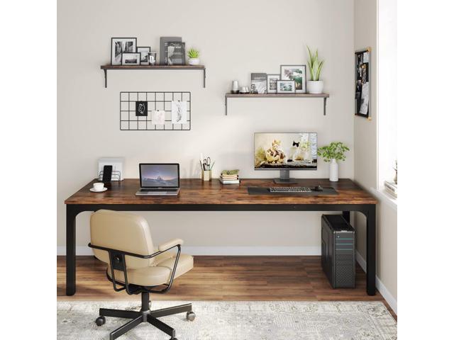 Tribesigns 78.7 Inches Extra Long Computer Desk 2 Person Desk, Double Long Desk, Workstaion for Home Office