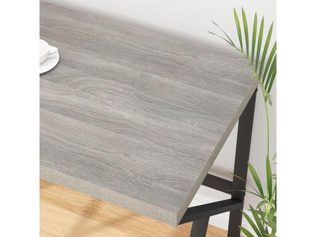 HSH Gray Computer Desk, Industrial Wood and Metal Home Office Desk, Farmhouse Rustic PC Laptop Desk for Executive Work Writing Study Gaming, Modern...