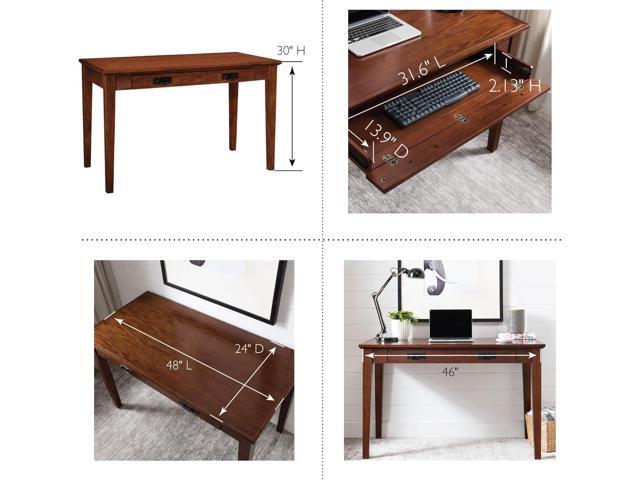 Leick Boulder Creek Mission Laptop/Writing Desk, Mission Oak, FURNITURE (82400)