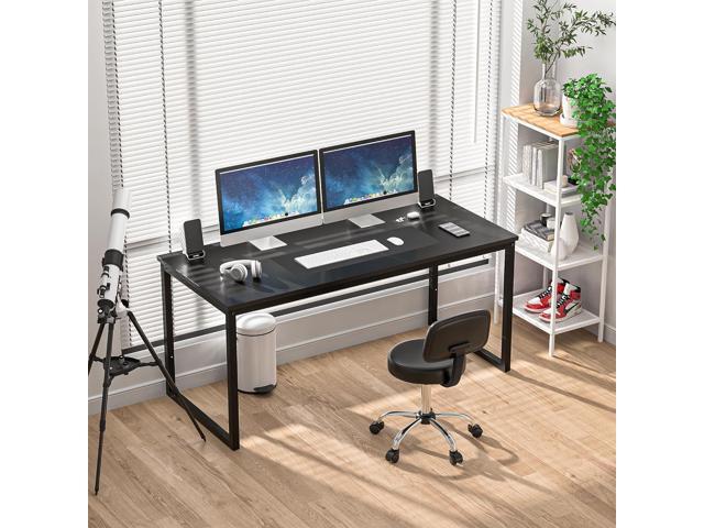 ZenStyle Computer Desk 55' Large Office Desk Computer Table Laptop PC Simple Study Writing Desk for Home Office, Black