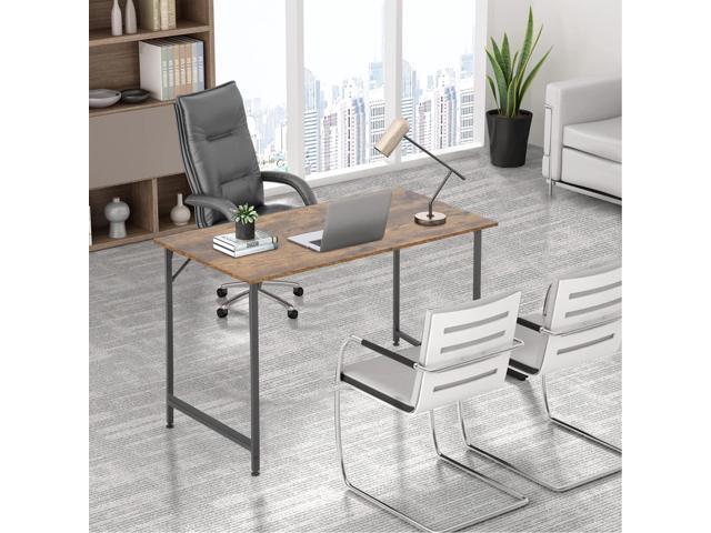 Sturdy Desk Computer Desk Home Office Desk Small Desk Multi-Function Writing Table Student Art Modren Simple Style PC Wood and Metal Desk...