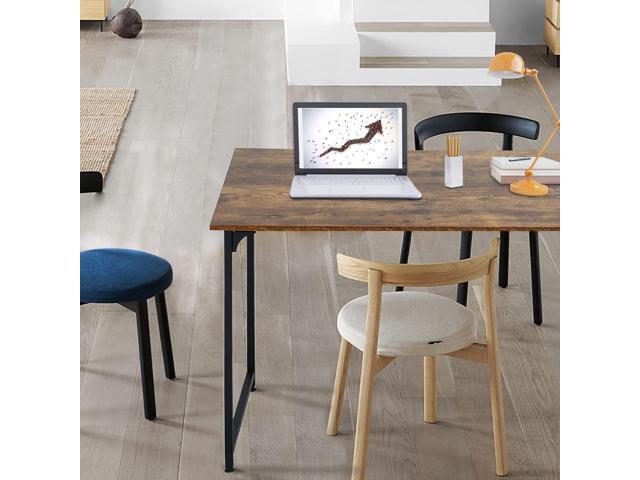 Sturdy Desk Computer Desk Home Office Desk Small Desk Multi-Function Writing Table Student Art Modren Simple Style PC Wood and Metal Desk...