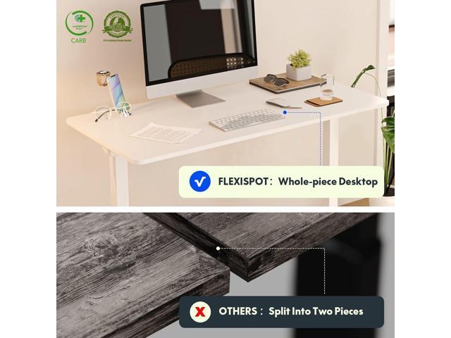 FLEXISPOT Standing Desk 40 x 24 Inches Whole-Piece Desktop Height Adjustable Desk Electric Sit Stand Up Desk Home Office Desks Computer...