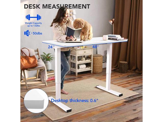 FLEXISPOT Standing Desk 40 x 24 Inches Whole-Piece Desktop Height Adjustable Desk Electric Sit Stand Up Desk Home Office Desks Computer...