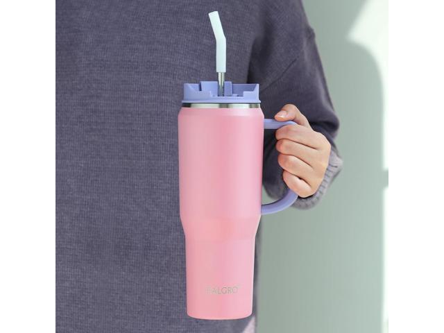 40 oz Tumbler with Handle, Insulated Tumblers with Lid and Straw, Large Metal Sports Water Bottle Jug, Thermal Stainless Steel Travel Coffee Mug...