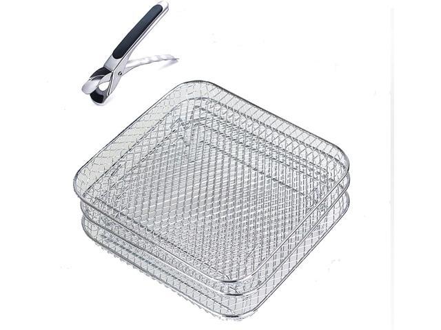 Photos - Fryer 8 inch Square Air  Rack, Set of 3, Stackable Multi-Layer Stainless St