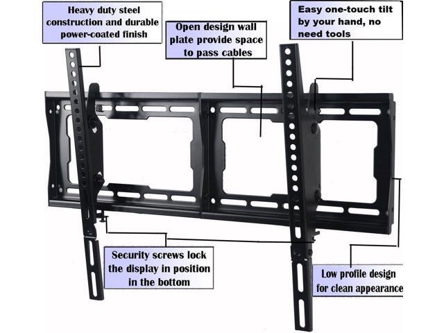 VideoSecu Tilt TV Wall Mount for Most 32' 37' 40' 42' 46' 47' 50' 52' 55' 58' 60' 65' 70' 75' LCD LED Plasma HDTV Flat Panel Screen Display CXX