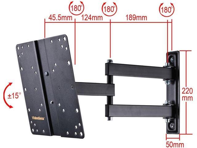 VideoSecu Full Motion TV Wall Mount for Emerson LC320EM2 LC320EM3F LF320EM4F LF320EM4 LE320EM3 LED LCD HDTV ML510B CT8