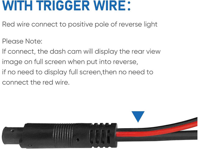 YQMAJIM Dash Cam Rear View Camera Cable,(35Ft 4P) Pure Copper Thicker Shield 2.5mm to 4Pin Mirror Dash Cam Rear Camera Extension Cord,Reverse...