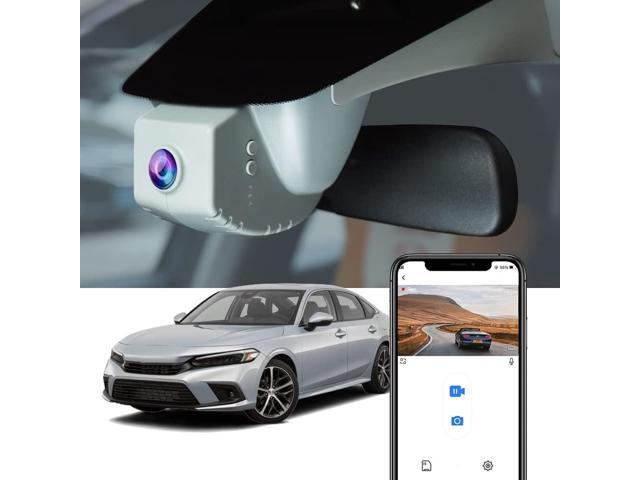 Fitcamx 4K Dash Cam Suitable for Honda Civic 2022-2026 & Type R Si (Black Cover), OEM Factory Look, UHD 2160P Video, Built-in WiFi & APP, Loop...