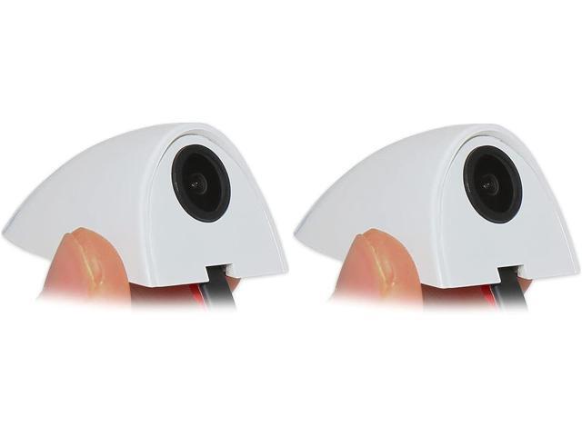 Car Side Door View Blind Spot Camera, EWAY Mini Side Left & Right Mount Flip Image Switchable Cameras, Backup Camera RCA Connector for Truck 5th...