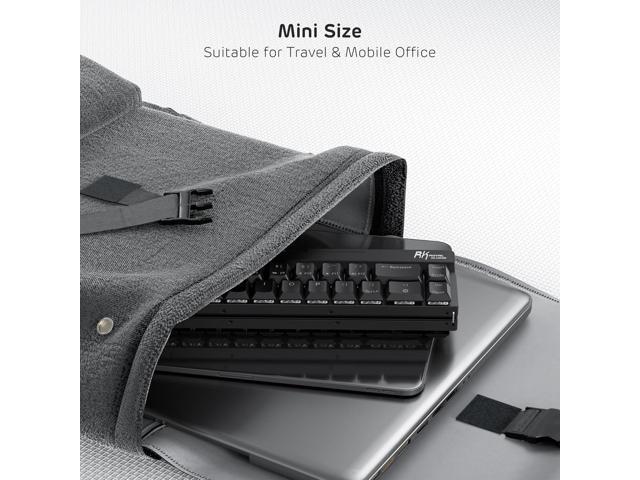RK ROYAL KLUDGE F68 60% Foldable Low Profile Mechanical Keyboard, Wireless Mechanical Keyboard with Aluminum Body, Built-in Stand Holder, White...