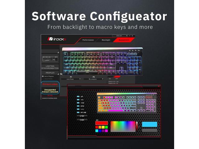iRocks K71R Wireless RGB Mechanical Gaming Keyboard, Switches Brown,PBT 107 Keys NKRO,RGB Backlit,Pro Keyboard for Gaming and Work,Dual Interface...
