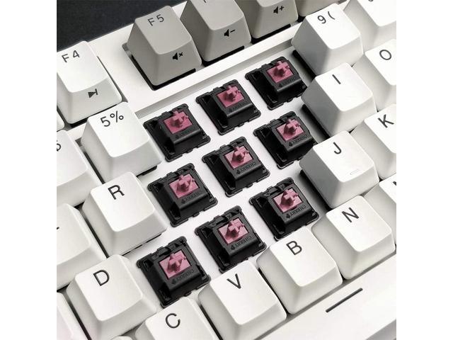 DURGOD Taurus K320 TKL Mechanical Gaming Keyboard - 87 Keys - Double Shot PBT - NKRO - USB Type C (Cherry Silent Red, White)