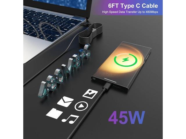 2 Pack 45W USB C Charger - Super Fast Type C Charging Fit Samsung Galaxy S25 S24 S23 Ultra,S25 S25+ S24 S24+ S23 S23+ S22 Ultra S22+ and More...