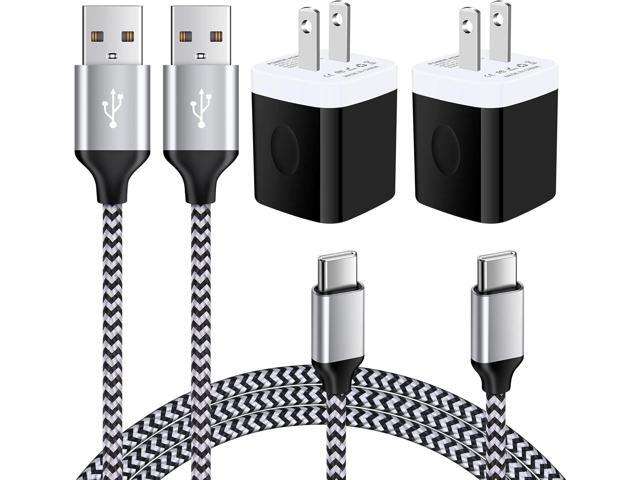 Type C Charger Fast Charging Block 5V/1A Wall Charger Box Plug Cube Brick with C Charger Cable 3ft USB Type C Cable Cord for iPhone 17 16 15,...