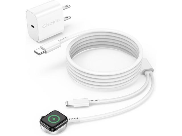 Apple Watch Charger,2-in-1 USB C Cable for iWatch & iPhone,6FT Fast Charging Cable with 20W Fast Wall Charger for Apple Watch Series...