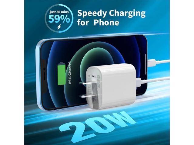 Phone 16 15 14 13 Fast Charger 3Pack, iGENJUN 20W USB C Charger Wall Charger Block with PD 3.0, Compact USB C Power Adapter for Phone 16/16 Pro/15,...