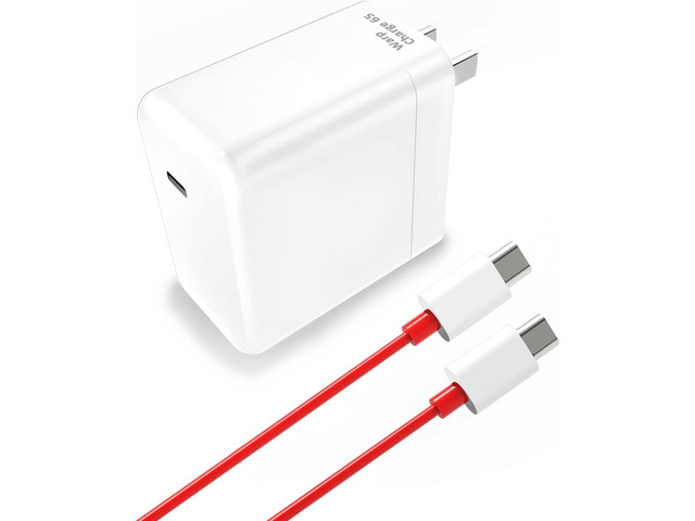 for OnePlus Warp Charger, 65W Block Replacement for OnePlusNord 2 5G/9 Pro/9RT/9/9R/8T/Realme,10V 6.5 A Warp65 OnePlus Fast Wall Charger Adapter...