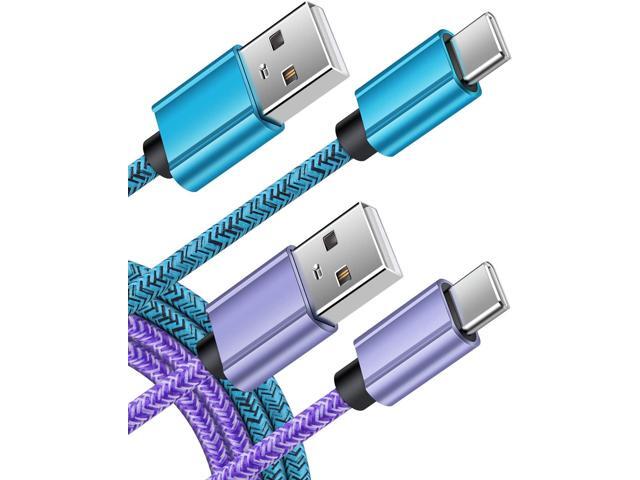 Type C Charger Cable USB C Cables Fast Charging Power Phone Charger Cord 6ft 2Pack for Samsung Galaxy S25 Edge S24 S23 Ultra S22 S21 A13 Note 20...