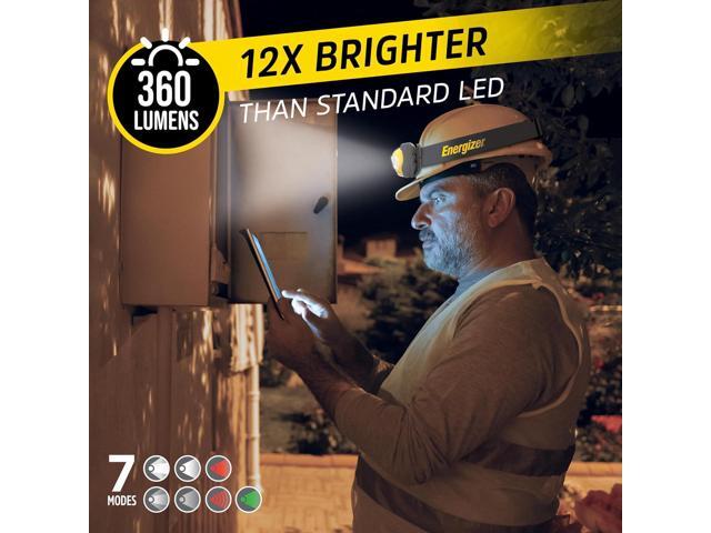 Energizer LED Headlamp Pro360, Extra Headband Included, IPX4 Water Resistant Headlamps, High-Performance Head Light for Outdoors, Camping, Running,...