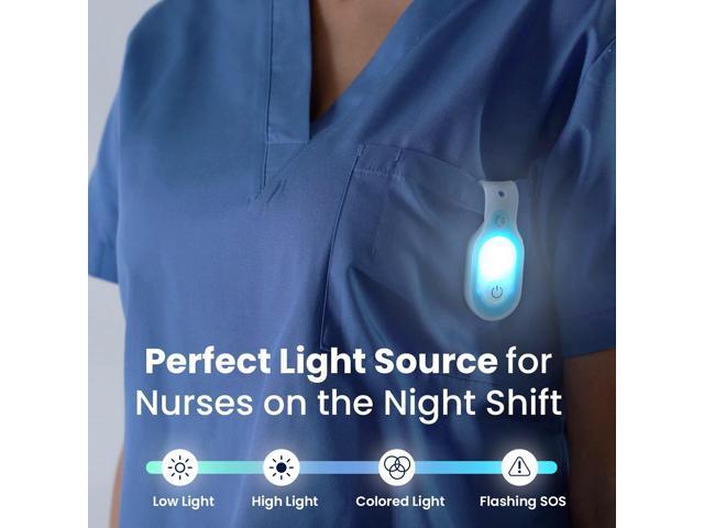 Clipglow Nurse Light Clip On Nursing Night Shift Light, Bright, Lightweight Magnetic, Portable, USB Rechargeable Flashlight for Badge, 8-10 Hours...