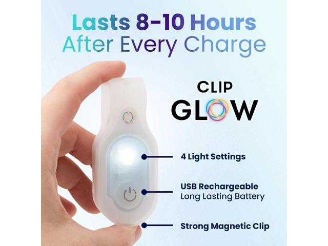 Clipglow Nurse Light Clip On Nursing Night Shift Light, Bright, Lightweight Magnetic, Portable, USB Rechargeable Flashlight for Badge, 8-10 Hours...