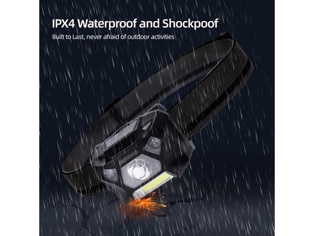 KunHe Pack 2 Red Light LED Headlamps Flashlights Headlight Bright Head Lamp for Adults Night Vision