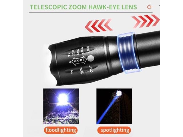 Rechargeable Multi Function Flashlights 4 Color Light, Black Light UV Flashlights, Blood Tracking Light for Observation. LED UV Black Light and Blue...