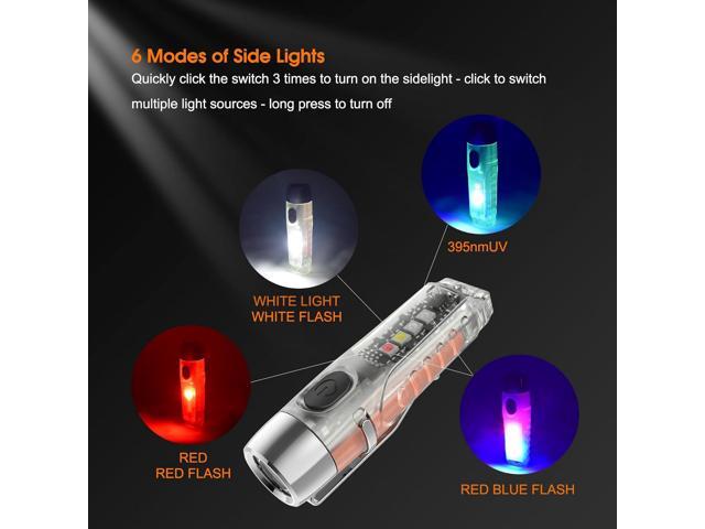 S12Plus Keychain Flashlight610 High Lumen EDC Pocket Flashlight,USB C Rechargeable Mini LED Flashlight,Small Flashlight,for Camping,...