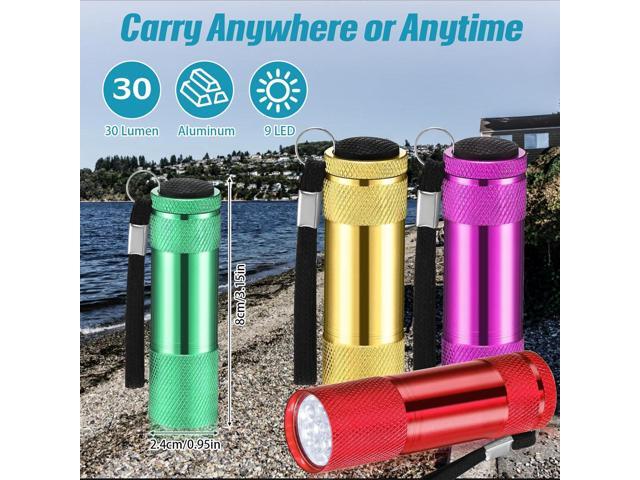 48 Pcs Mini Flashlights Bulk, Bright Aluminum Handheld Flash Light with Lanyard, Small LED Flashlights for Kids Night Reading Emergency Hurricane...