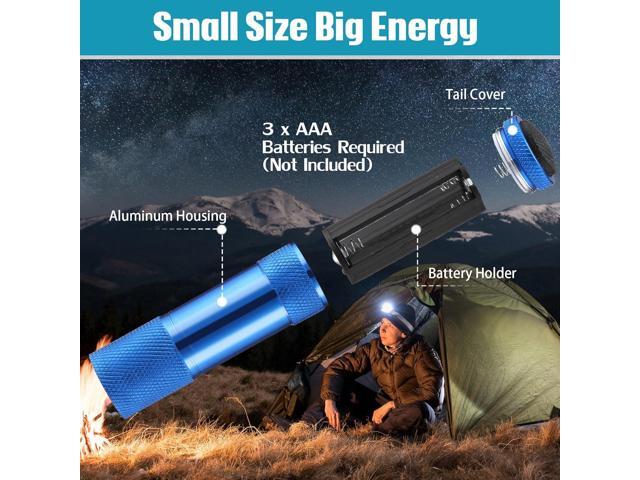 VIHOSE 48 Pcs Mini Flashlights Bulk, Bright Aluminum Handheld Flash Light with Lanyard, Small LED Flashlights for Kids Night Reading Emergency...