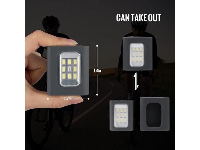 Clip on Running Lights, 2Pack Rechargeable Night Light with Strong Magnet Reflective, LED Running Lights 3 Modes Brightness with Red Strobe for...