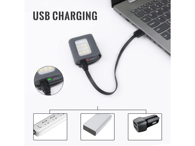 Clip on Running Lights, 2Pack Rechargeable Night Light with Strong Magnet Reflective, LED Running Lights 3 Modes Brightness with Red Strobe for...