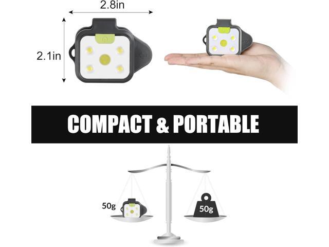 EGUKU Running Light, 2Pack Clip On Running Lights for Runners at Night 4 Light Modes USB Rechargeable LED Lights Wearable Small Lightweight Jogging...