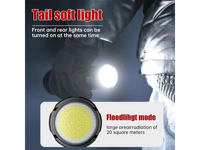 Rechargeable Tactical Flashlights, 120000 Lumens Super Bright Led Flashlights with COB Work Light, High Powered, Powerful Handheld Flashlights for...