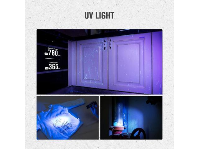 OLIGHT Seeker 4 Mini Rechargeable EDC Flashlight with 365nm UV Combo 1200 Lumens White Light, Portable Black Light for Outdoors, Cleanliness...