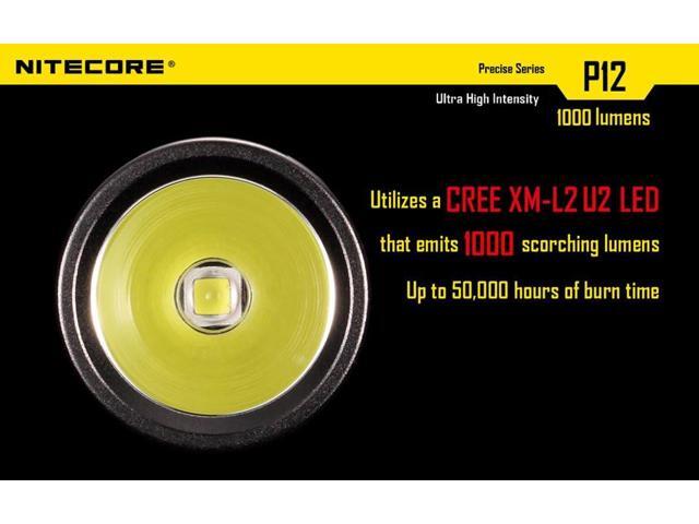 NITECORE P12 2015 Version 1000 Lumens Precise Tactical Flashlight CREE XM-L2 U2 LED Waterproof Flashlight