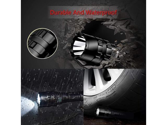 ULTRAFIRE High Lumens Rechargeable Flashlight with Holster, UFB26 and Car Charger Included -1000 Lumens, 5modes, IPX 65 Water-Resistant LED Torch...
