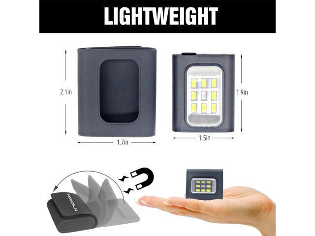 4 Pack Running Lights for Runners Rechargeable, LED Walking Lights for Night Safty, Clip on Flashlights for Camping, Hiking, Jogging, Dog Walking