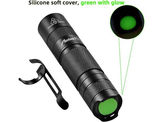 Mini AA Pen Portable LED Light, Super Bright, Waterproof Keychain Torch, Clip-on Light, Powered by AA or 14500 Batteries