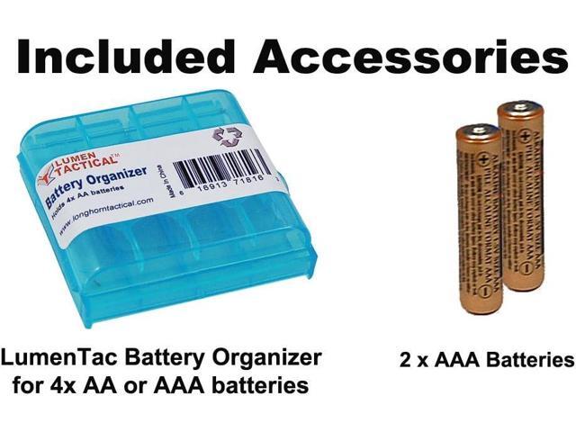 Nitecore MT06MD Penlight Flashlight, 180 Lumen LED for Medical Doctors, Nurses and EMTs with 2X AAA Batteries & Lumen Tactical Battery Organizer...