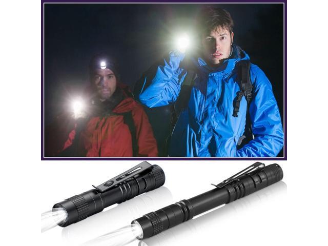 Zhehao 30 Pcs Mini Led Flashlight Bright Aluminum Penlight Flashlights with Clip Small Water Resistant Pocket Flash Light for Night Reading...
