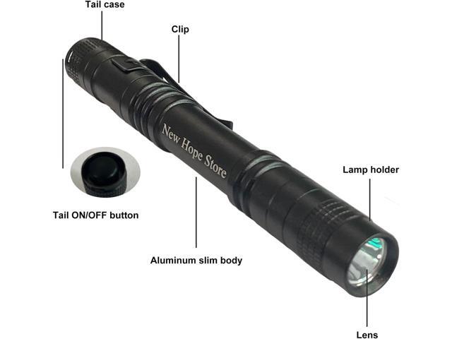 Pen Flashlight, Led Mini Penlight Super Bright Pocket Clip Pen Light Compact Flashlight for Inspection, Repair, Camping, About 1000 Lumens IPX5...